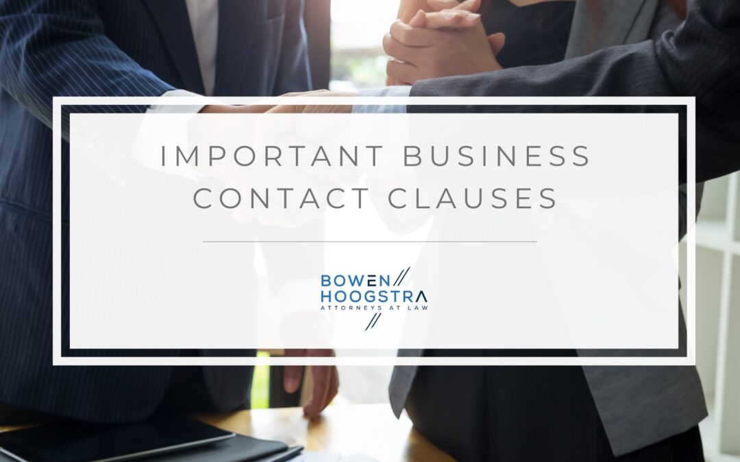 Five Important Clauses in a Business Contract