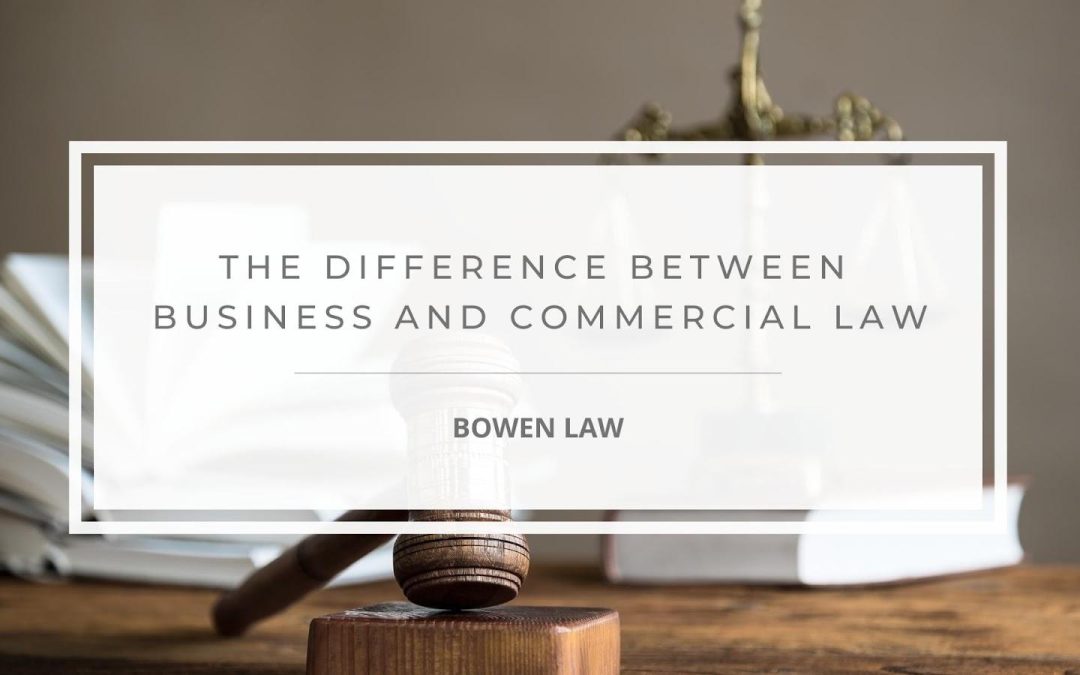 Is Business Law and Commercial Law the Same