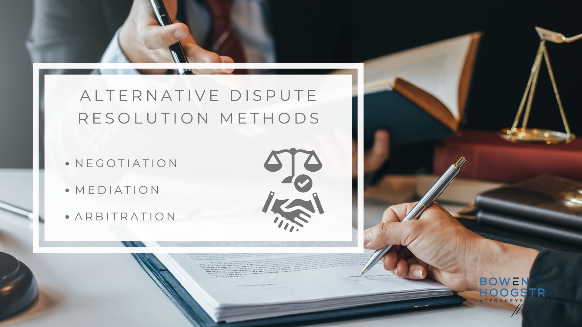 Infographic image of alternative dispute resolution methods