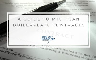 What Is a Boilerplate Contract? Understanding Boilerplate Clauses for Businesses in Michigan