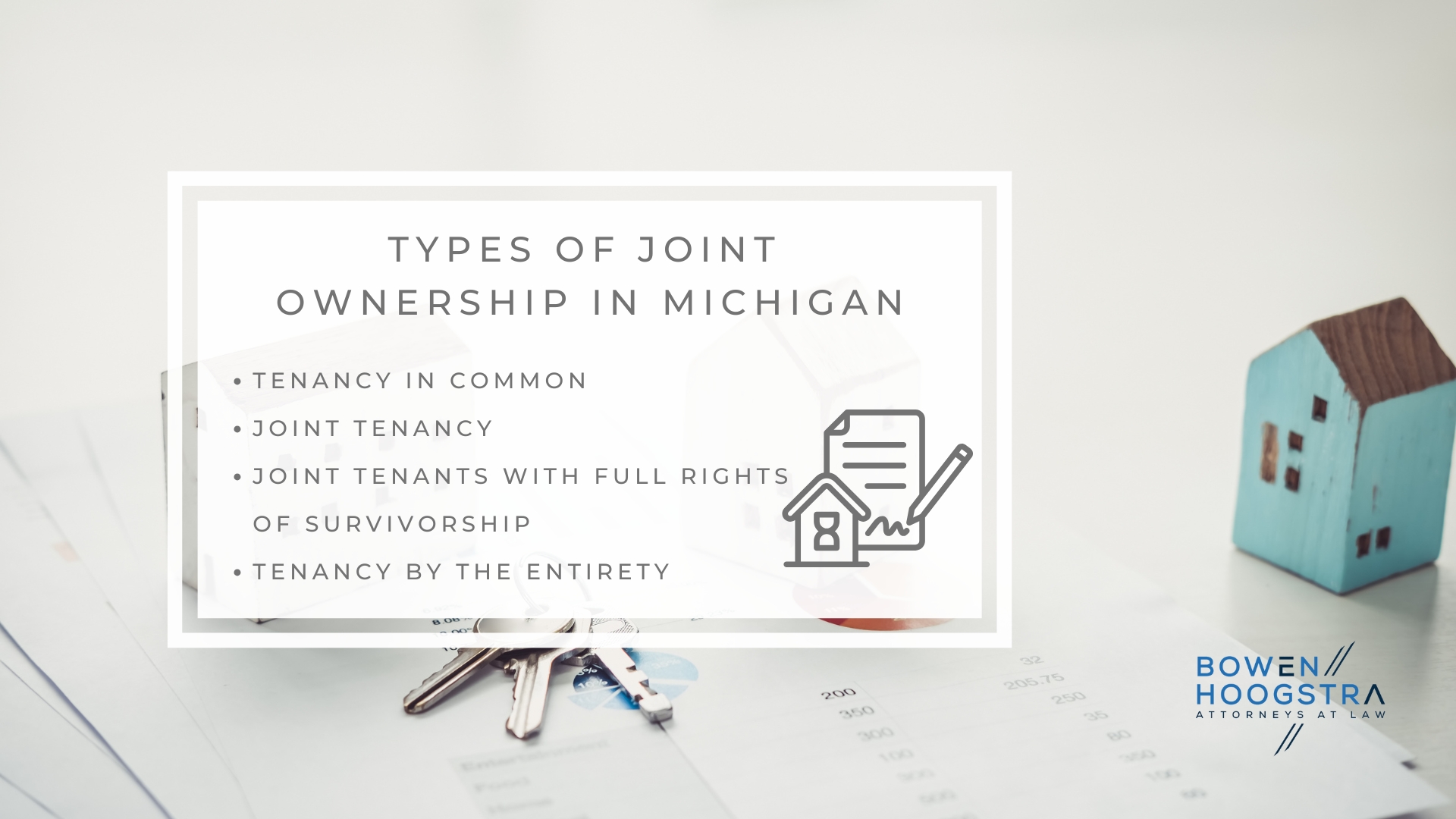 Infographic image of types of joint ownership in Michigan