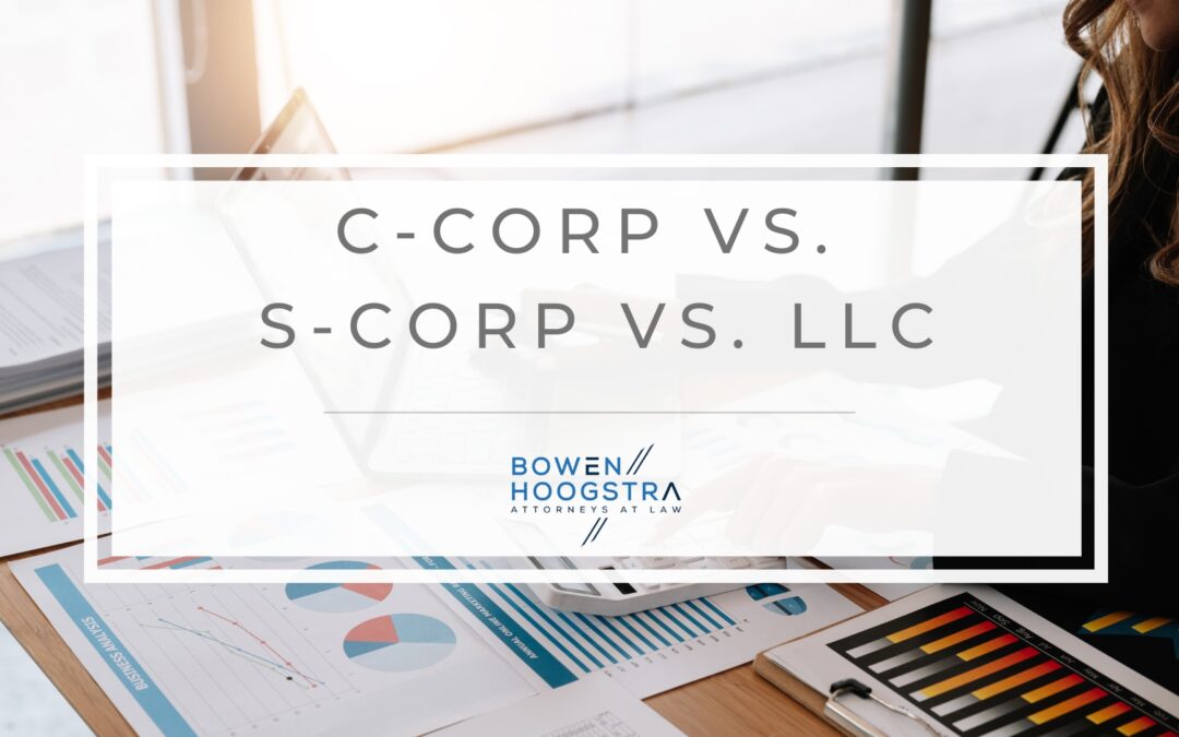 C-Corp vs. S-Corp vs. LLC Tax Elections in Michigan: Choosing the Optimal Structure for Growth
