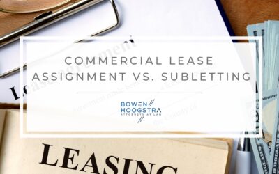Commercial Lease Assignment vs. Subletting in Michigan: Legal Differences That Matter