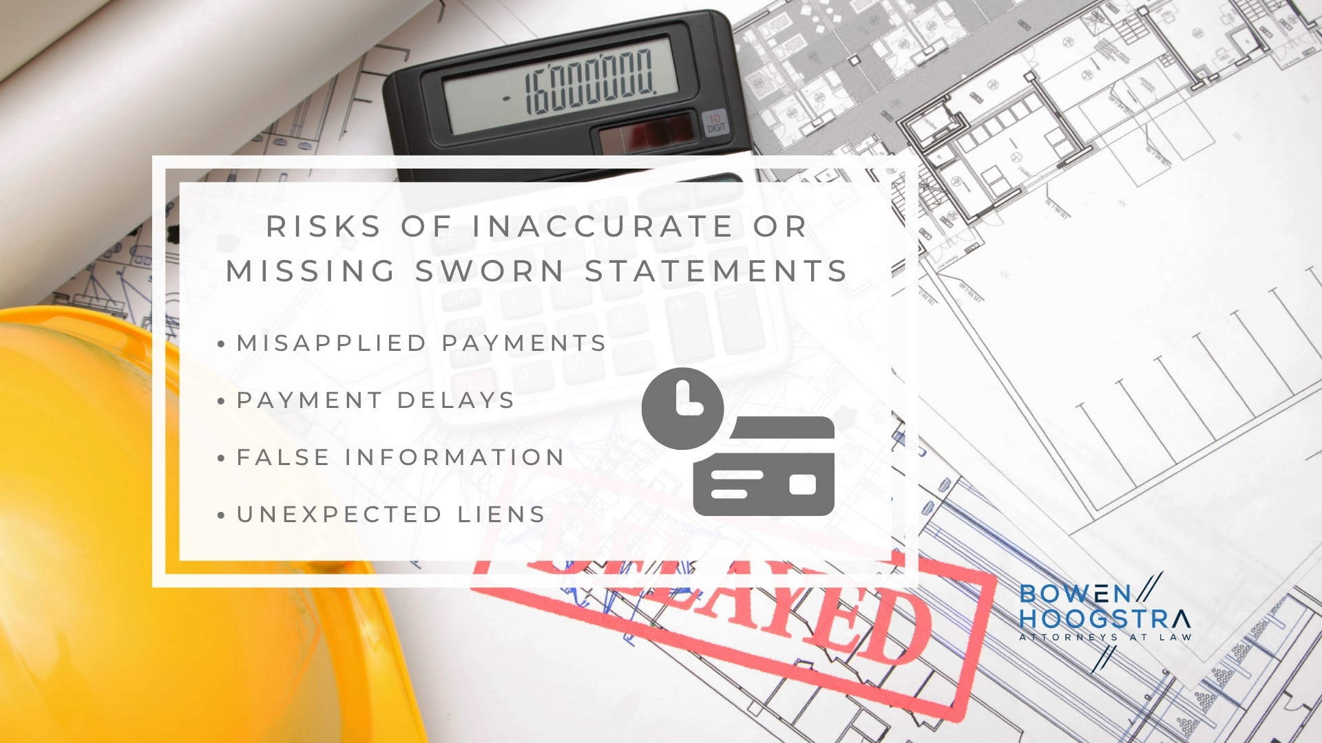 Infographic image of risks of inaccurate or missing sworn statements